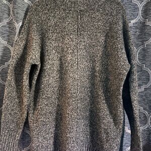 Women’s Marled Gray Knit Sweater - Classic Crewneck
